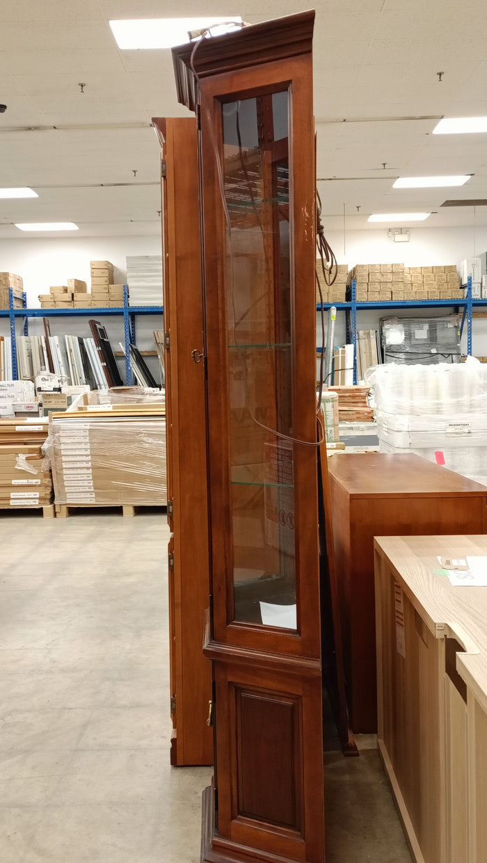 Brown Corner Curio Cabinet
