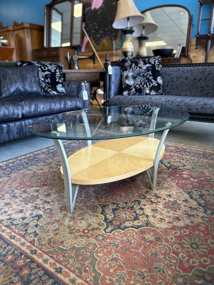 47 Inch Oval Coffee Table