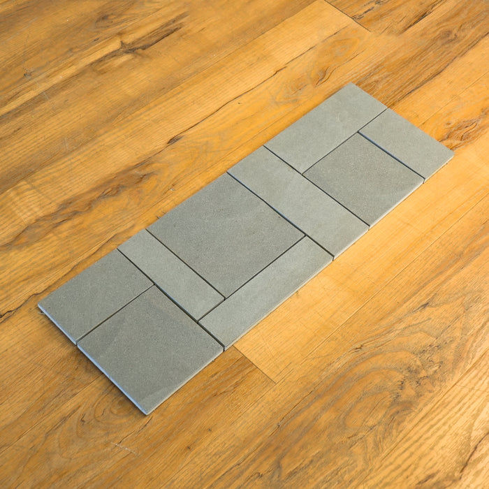 8" x 23.5" Loft Porcelain Mosaic Wall Tile in Steel Grey – 7.83 sq. ft. (6 per box)