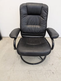 Black Leather Swivel Chair