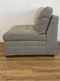 Grey Fabric Lounge Chair