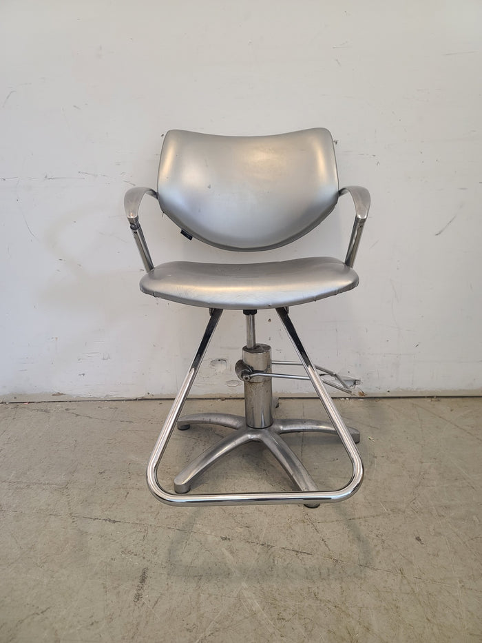 Silver Barber Chair