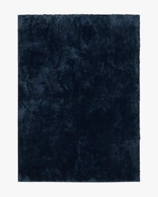 3' x 5' Midnight Ocean Blue Plush Rug