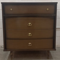 Mid-Century Modern Style Wooden Dresser with Four Drawers