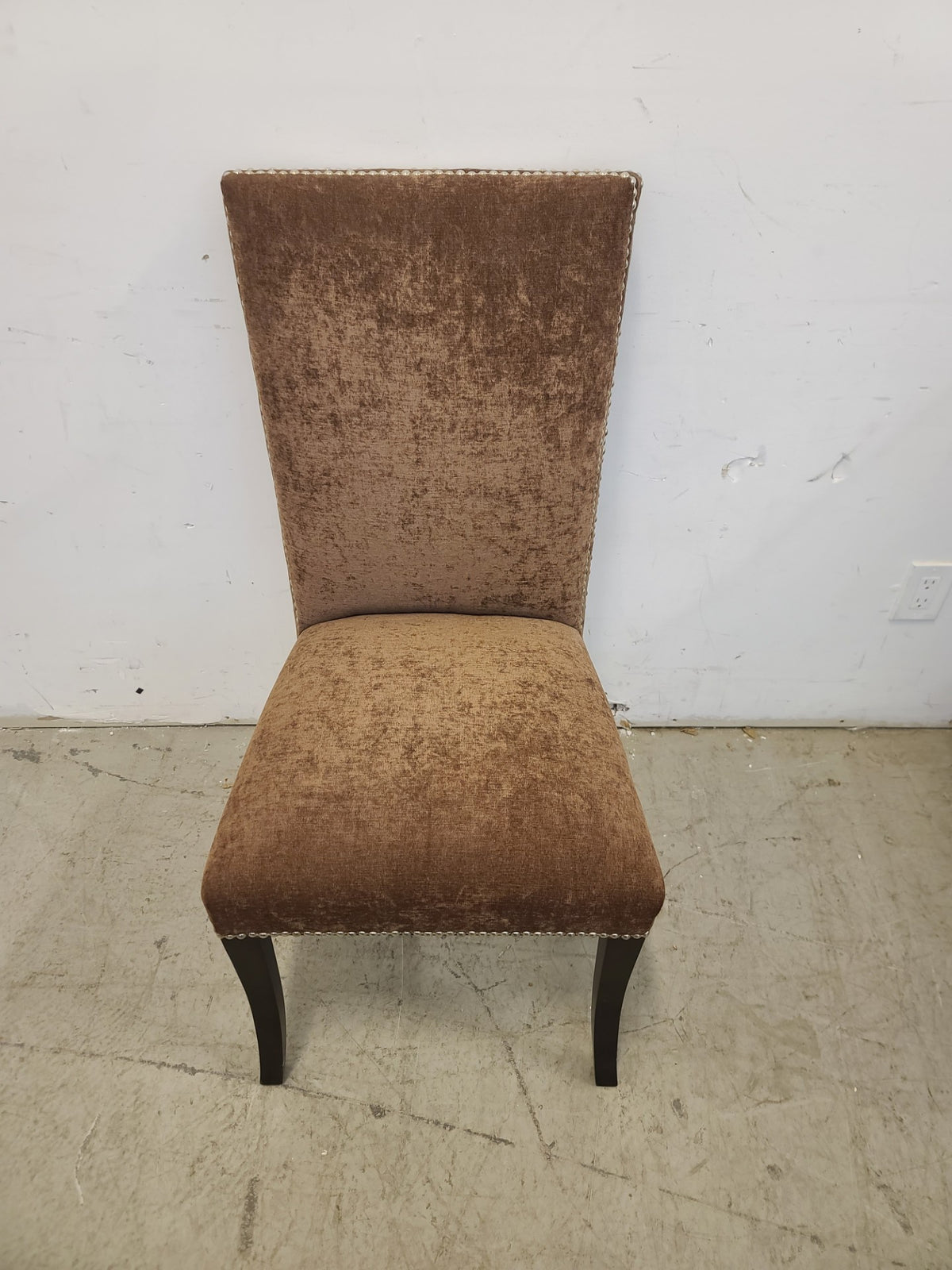 Brown Fabric Dining Chair