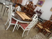 Dark Wooden Top Oval 5-Piece Dining Set