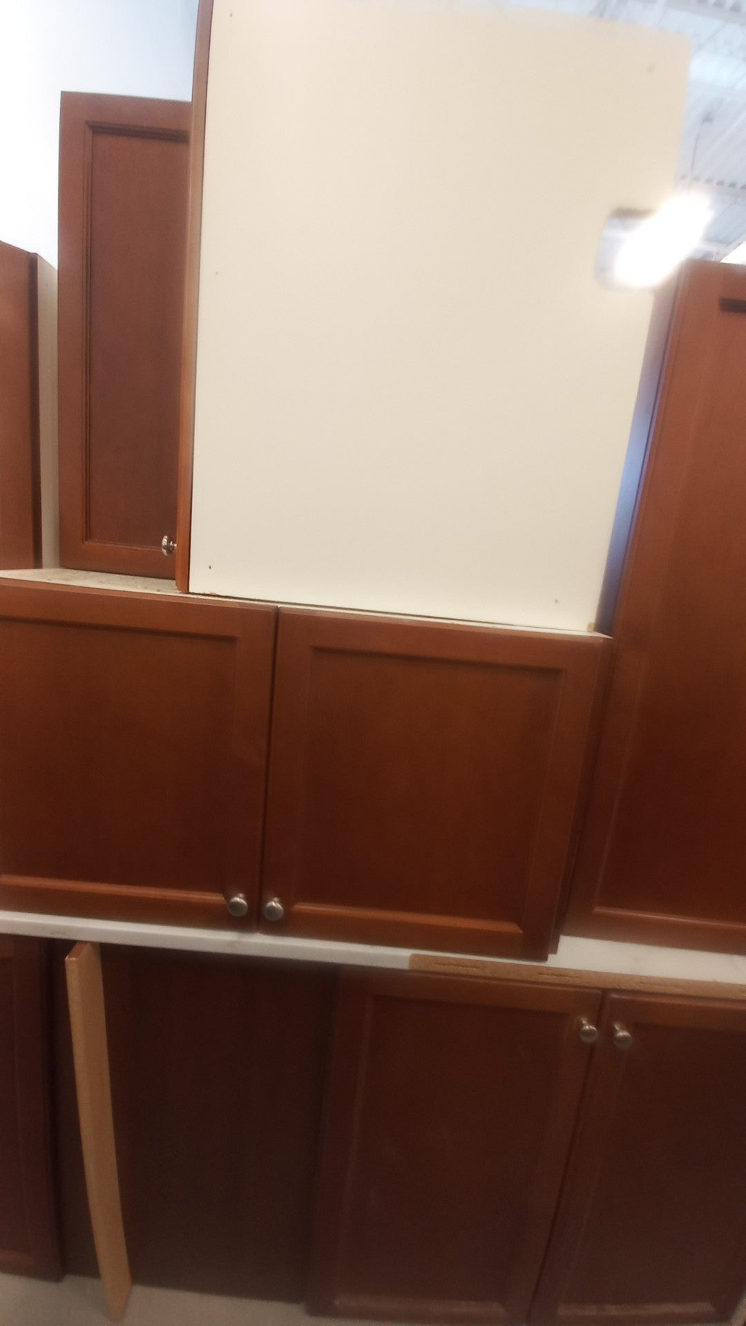 Set of 15 Kitchen Cabinets in Light Brown