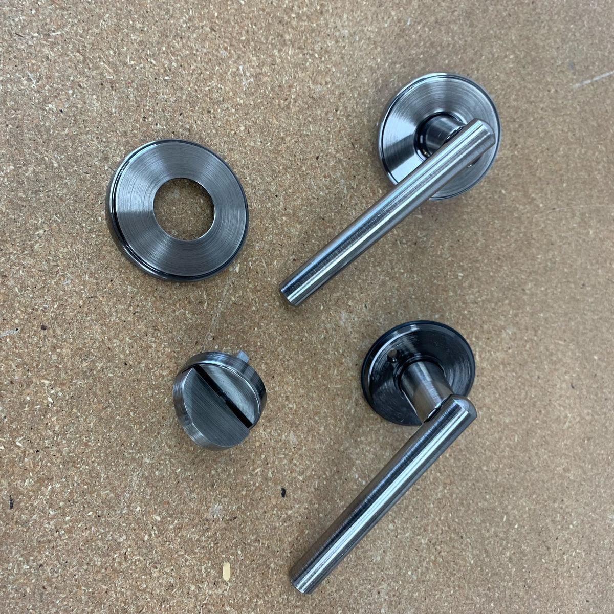 Detroit Door Entry Set in Antique Nickel 8025DETCRM