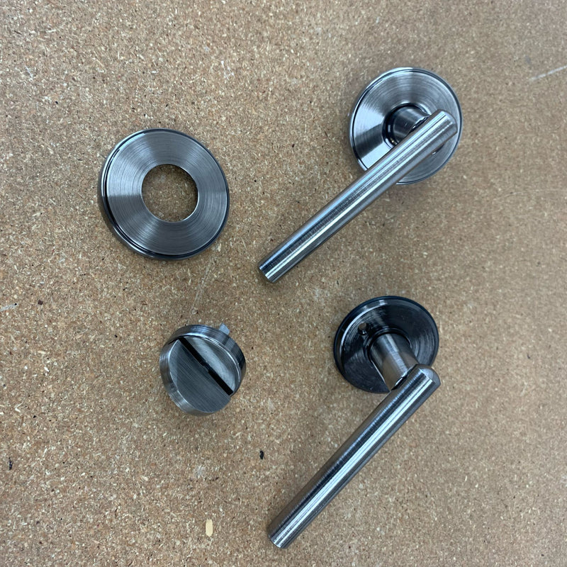 Detroit Door Entry Set in Antique Nickel 8025DETCRM