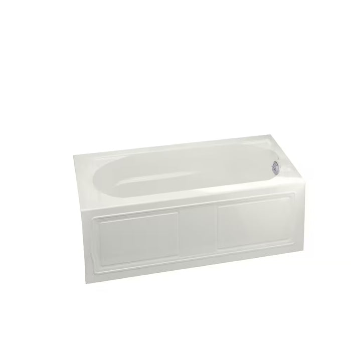Devonshire 60-Inch Acrylic Alcove Drop-in Bathtub with Right-Hand Drain in White