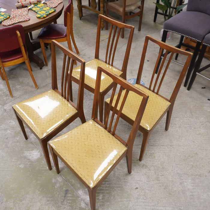 19-inch Mid Century Modern Wooden Upholstered Dining Chair - Set of 4