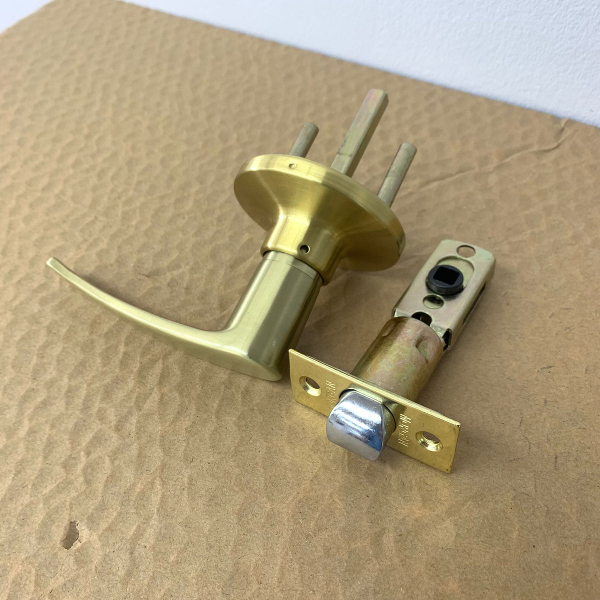 Door Passage Lever Set – Brushed Gold, 3820PS