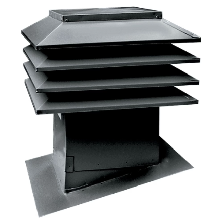 Maximum Model 301 Sloped Roof Ventilator in Black