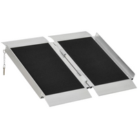 HOMCOM 2feet Portable Wheelchair Ramp Aluminum Threshold