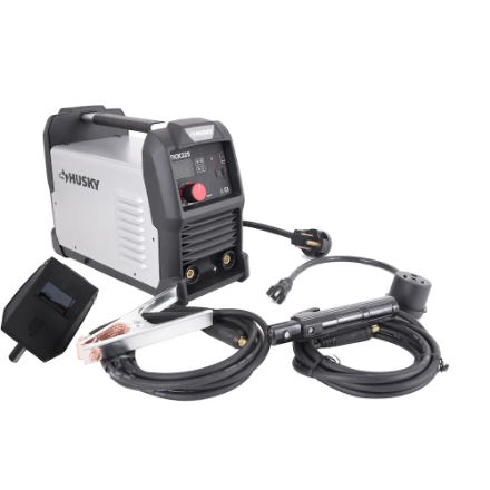 Husky 225 Amp 240-Volt/120-Volt Dual Voltage AC Stick Welder, Sing