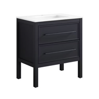 30"W x 19"D Vistara Freestanding Black Bathroom Vanity