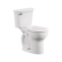 American Standard Cadet 2-Piece 10 in. Rough-In 4.8 LPF Single Flush Chair Height Round Front Toilet in White