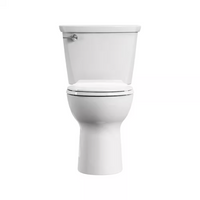 American Standard Cadet 2-Piece 10 in. Rough-In 4.8 LPF Single Flush Chair Height Round Front Toilet in White
