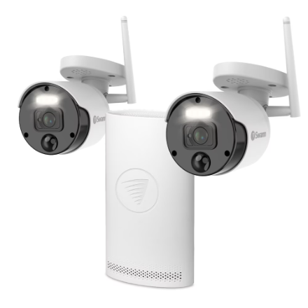 Swann Security - 1080p Wi-Fi NVR 2-Camera 4-Channel Surveillance System