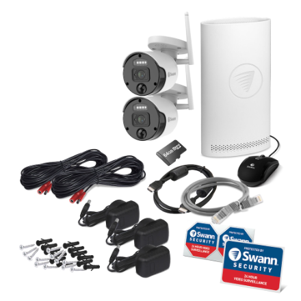 Swann Security - 1080p Wi-Fi NVR 2-Camera 4-Channel Surveillance System