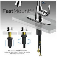 Glacier Bay Upson Touchless Pull-Down Sprayer Kitchen Faucet with TurboSpray and Soap Dispenser in Chrome, Valve & Deck Plate Included