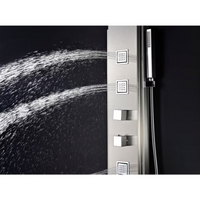 ANZZI Visor 60-inch Full Body Shower Panel with Heavy Rain Shower and Spray Wand