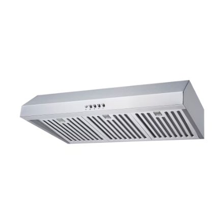 Vissani 30-inch 500CFM Convertible Under Cabinet Range Hood with 3-Speed Setting in Stainless Steel