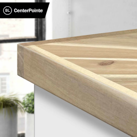 Belanger Laminates Inc BL CenterPointe 72 in. / 6'Acacia Chevron Butcher Block Countertop