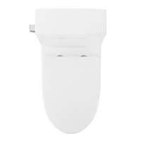 DeerValley 12 in. Rough In 1-Piece 1.28 GPF Single Flush 17 in. ADA Chair Height Elongated Toilet in White with Soft Close Seat