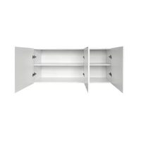 Eurostyle Capri - Laundry Wall Cabinet with 3 door in white, 54 inch x 16 inch x 22 5/8 inch