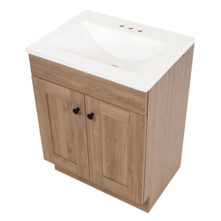 24" Addison Bathroom Vanity with Marble Sink Top