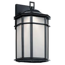 Kichler 1-Light Black 8W LED Outdoor Wall Light