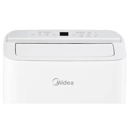 Midea Smart Inverter 10,000 BTU DOE Portable Air Conditioner, up to 450 sq ft. - 3-in-1 comfort- get cooling, dehumidification, and fan modes - White