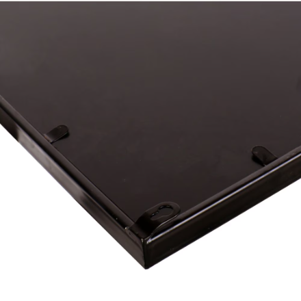 MIRRORIZE Rectangular Black Metal Framed Wall Mirror