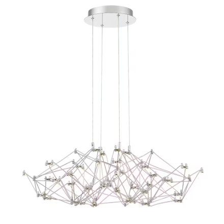 Leonardelli 80-Light Chrome LED Chandelier