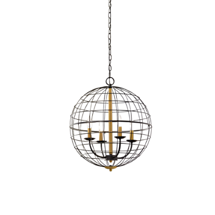 Home Decorators Collection 4 Light ORB Cage Pendant