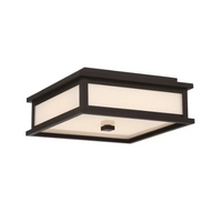 Gluckstein Elements LED Outdoor Flush Mount Metal & Glass