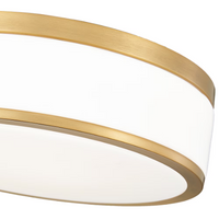 Z-Lite Ballord 1 Light Flush Mount in Modern Gold