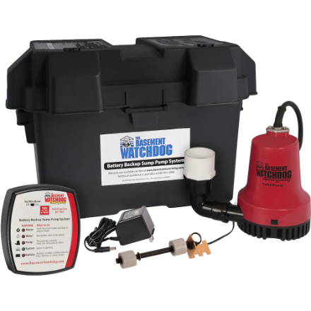 Basement Watchdog 1/4 HP Emergency Battery Backup Automatic Sump Pump
