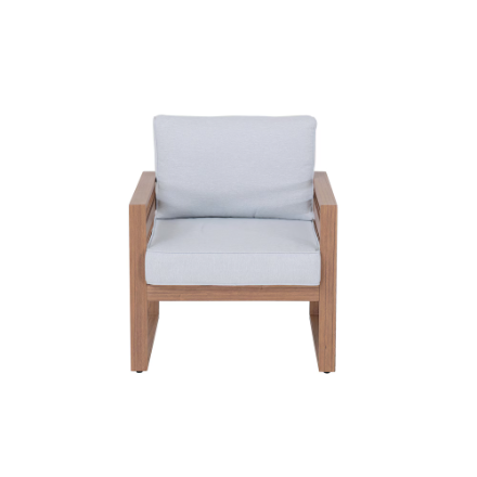 Arcadian Steel Stationary Outdoor Patio Club Chair
