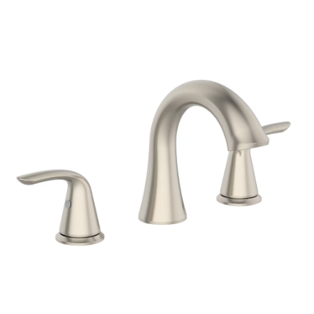 Glacier Bay Irena 8 inch Widespread 2-Handle Bathroom Faucet in Brushed Nickel