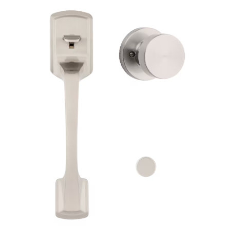 Weiser Prague x Cambie Knob Lower Half Exterior Door Door Knob Set