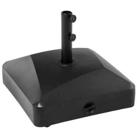 Outsunny Heavy Duty Patio Umbrella Base with Wheels for Deck