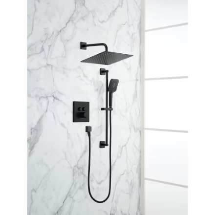 Glacier Bay Shower System in Matte Black