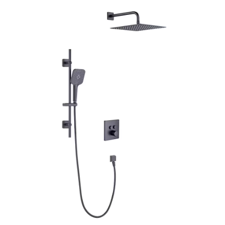 Glacier Bay Shower System in Matte Black