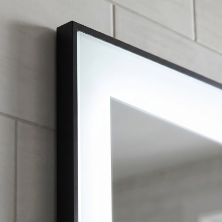 Nordic Canada Lilly Rectangle 30-inch x 35-inch LED Mirror with Backlit/Defogger/Dimming Function