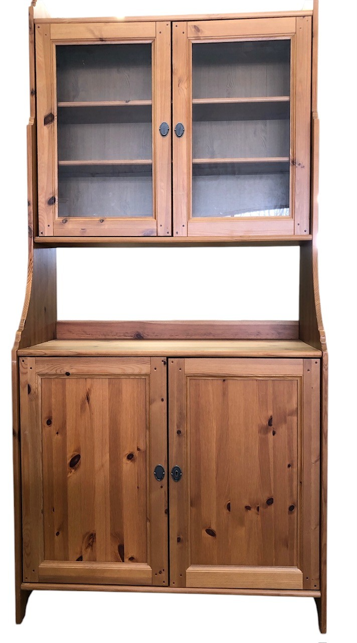 Pine Farmhouse Style Hutch