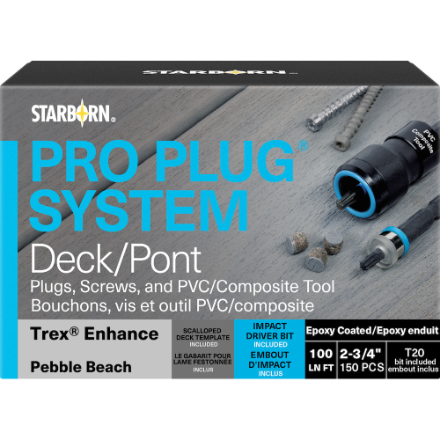 Starborn 2-3/4” Pro Plug System for Deck