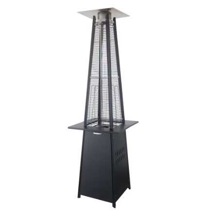 Paramount Pyramid Flame Patio Heater, Onyx Black