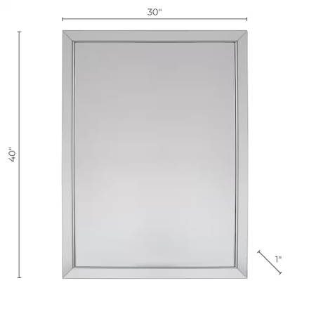 The Royal 30-inch x 40-inch Mirror on Mirror